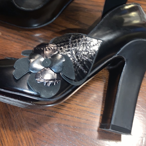 Fabrizio Viti black heels size 38 1/2 made in Italy - Picture 6 of 9